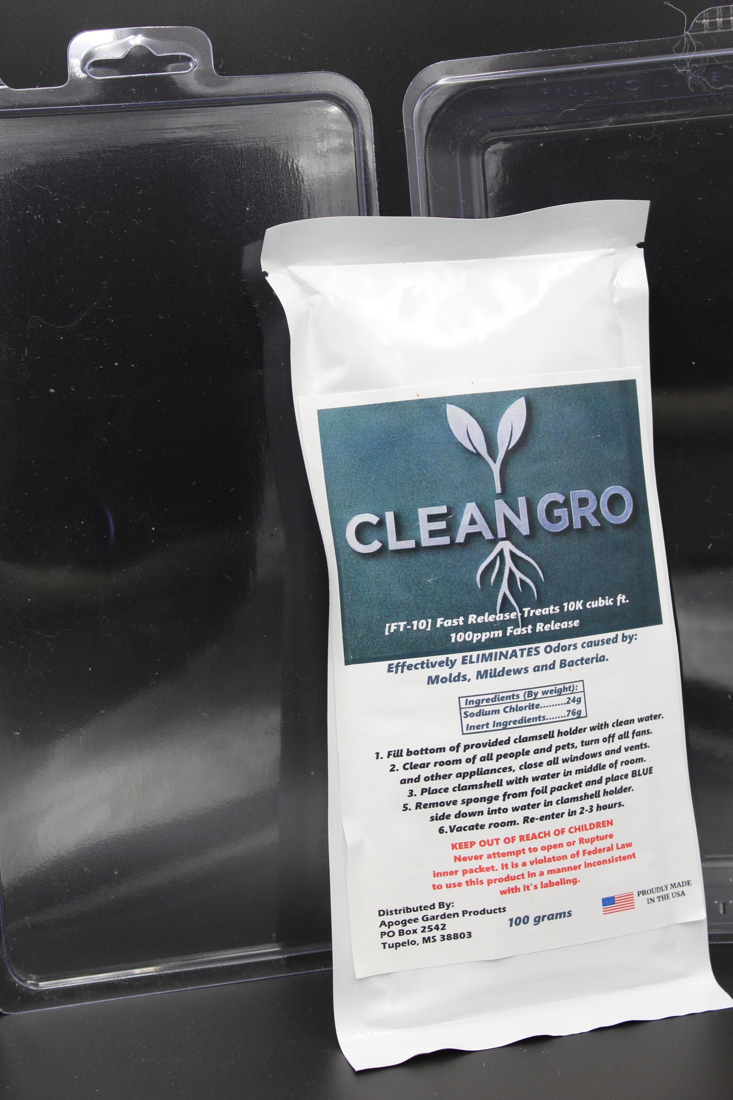 CleanGro FT Fast Release Odor Eliminator. Eliminates Odor caused by Mold, Mildew & Bacteria