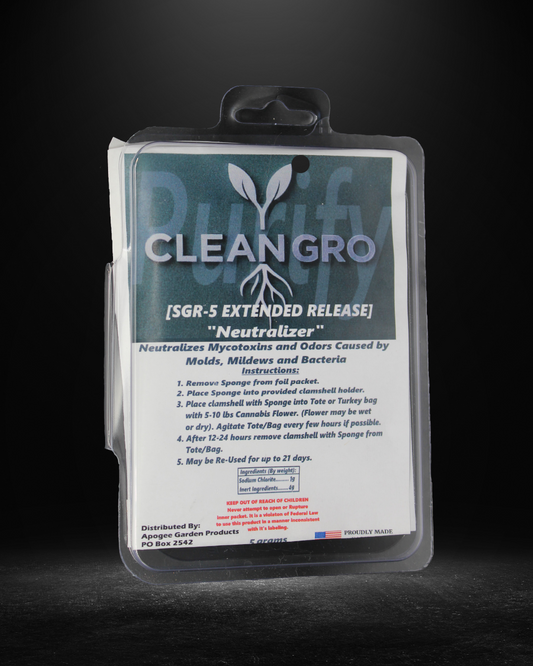 CleanGro SGR-5 Extended Release Neutralizer | Eliminates Odor caused by Mold, Mildew & Bacteria | 21-Day Reusable Formula
