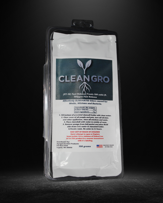 CleanGro FT Fast Release Odor Eliminator. Eliminates Odor caused by Mold, Mildew & Bacteria