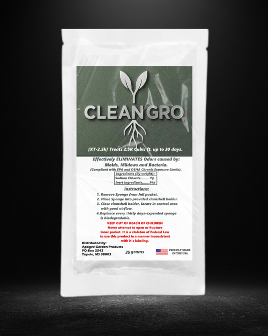 CleanGro XT Slow Release Odor Eliminator | Eliminates Oder caused by Mold, Mildew & Bacteria | 30-Day Mold & Mildew Treatment