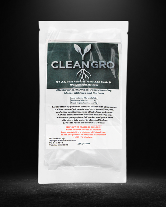 CleanGro FT Fast Release Odor Eliminator. Eliminates Odor caused by Mold, Mildew & Bacteria